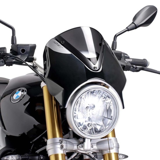 PUIG CUPOLINO RETRO BMW R NINE T 2017-2022 FUME SCURO-NERO