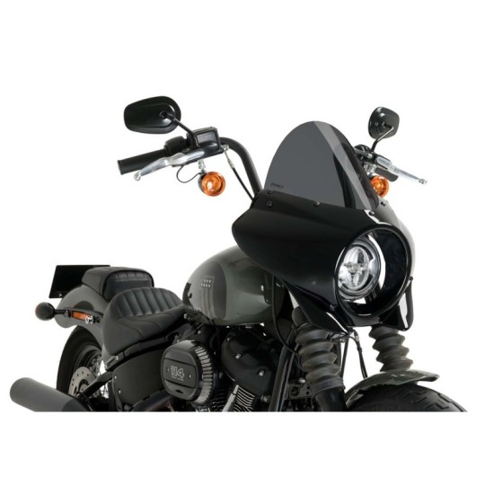 PUIG CUPOLINO SEMICARENATO TOURING MIRAGE HARLEY D. SOFTAIL STREET BOB FXBB 2021-2023 FUME SCURO