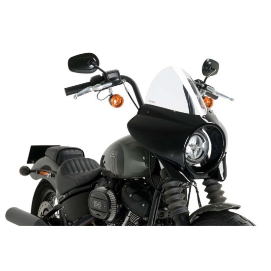 PUIG CUPOLINO SEMICARENATO TOURING MIRAGE HARLEY D. SOFTAIL STREET BOB FXBB 2021-2023 TRASPARENTE