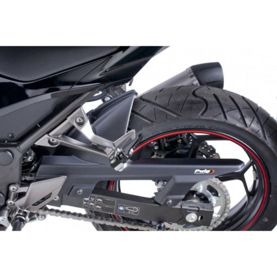 PUIG PARAFANGO POSTERIORE KAWASAKI Z300 2015-2017 NERO OPACO