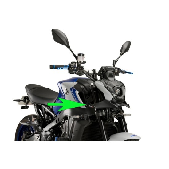 PUIG SPOILER ANTERIORE DOWNFORCE NAKED YAMAHA MT-09 2021-2023 NERO OPACO