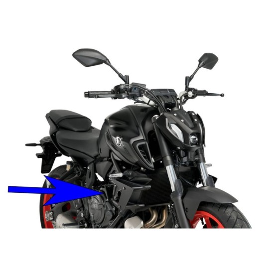 PUIG SPOILER DOWNFORCE NAKED YAMAHA MT-07 2021-2023 NERO