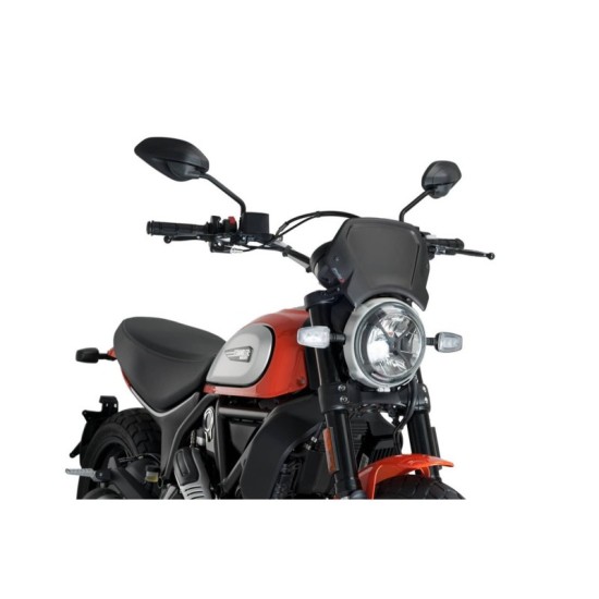 PUIG CARENATURA FRONTALE IN ALLUMINIO DUCATI SCRAMBLER ICON DARK 2020-2023 NERO