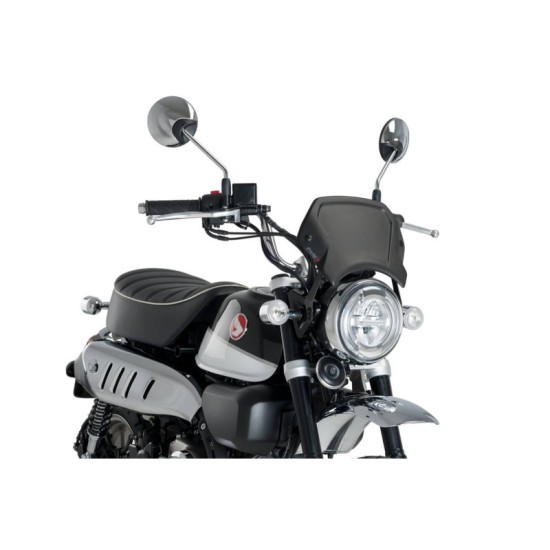 PUIG CARENATURA FRONTALE IN ALLUMINIO HONDA MONKEY 125 2019-2023 NERO