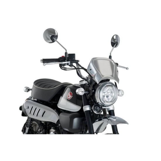 PUIG CARENATURA FRONTALE IN ALLUMINIO HONDA MONKEY 125 2019-2023 SILVER